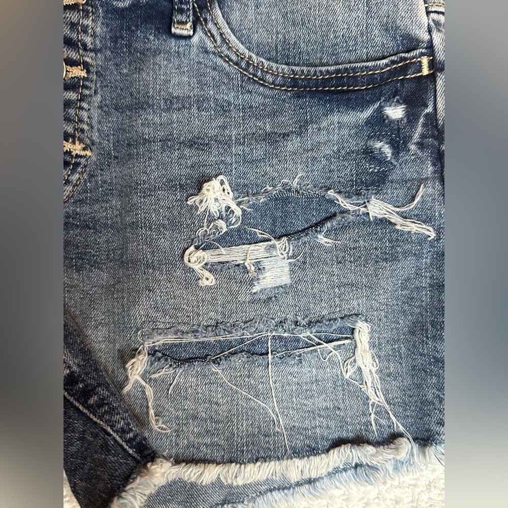 Abercrombie & Fitch Button fly denim shorts size 11/12 Girls - Picture 4 of 9